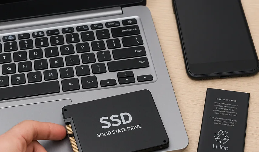 laptop diagnostics by electronics repair services team